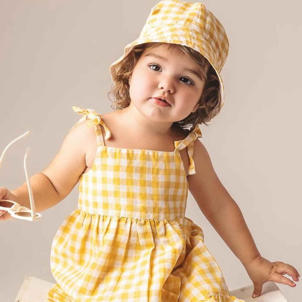 mini hawaiian dress 2 Pc Hawaiian Dress & Hat Set with Free Mini Chums Toy – CuddleFields