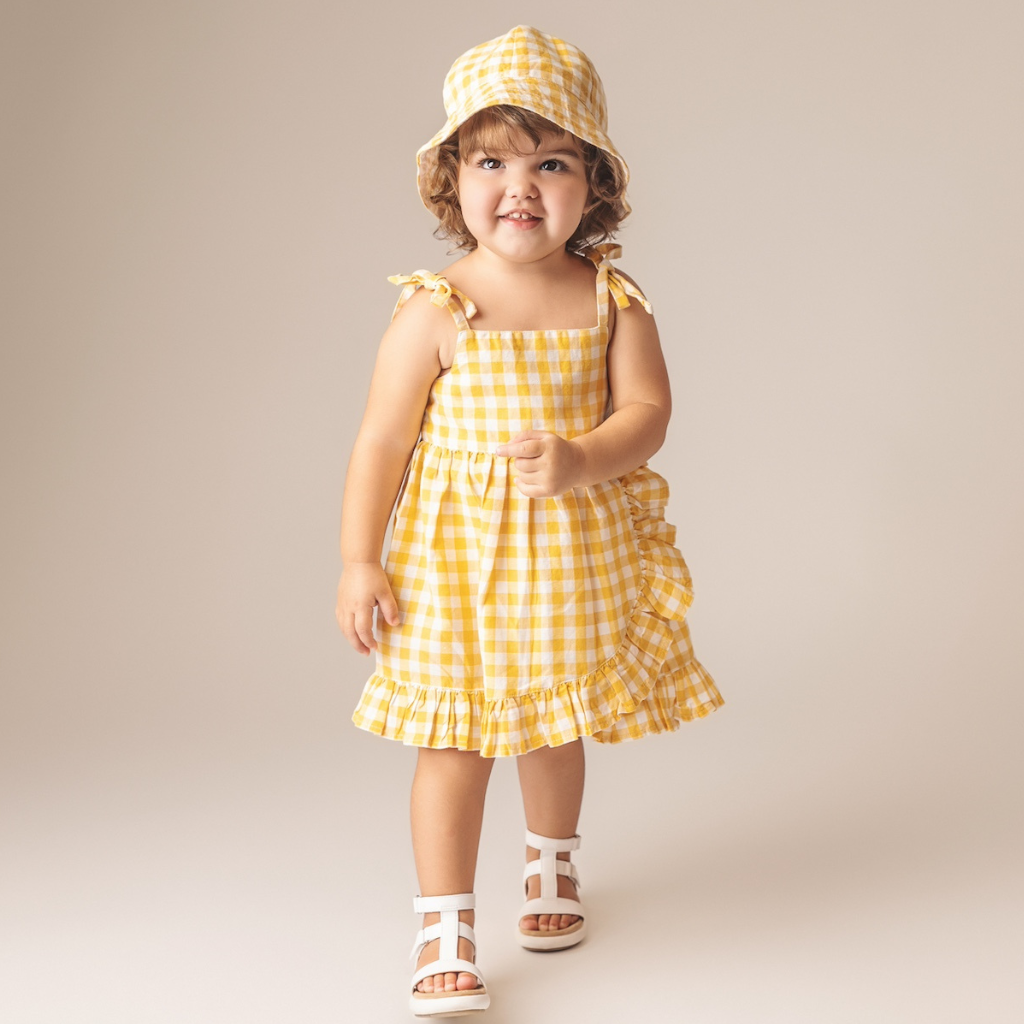 2 pc Set - Hawaiian Sun Dress, Sun Hat and Free
