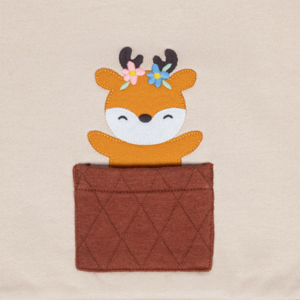 Deer Brushed Fleece Sweatshirt