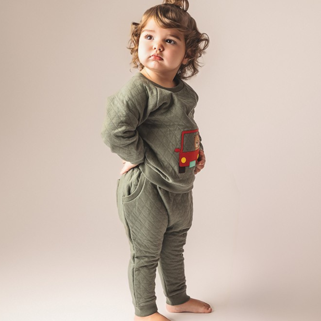 3 pc Gift Bundle - On a Trip Sweatshirt+Leggings + Cap & FREE Toy