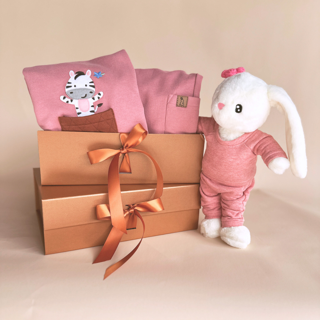 2 pc Gift Bundle - Beets Zebra Sweatshirt + Leggings & Free "CuddleFields Mini Chums" plush toy.