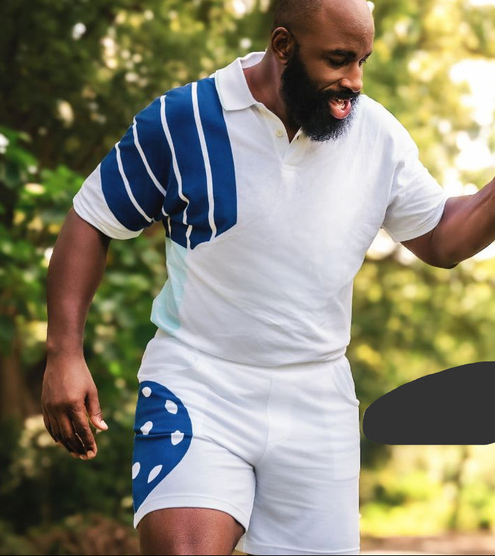 Dink-Dash- Adult Polo Shirt + Shorts - 2 pc Set (Daddy)