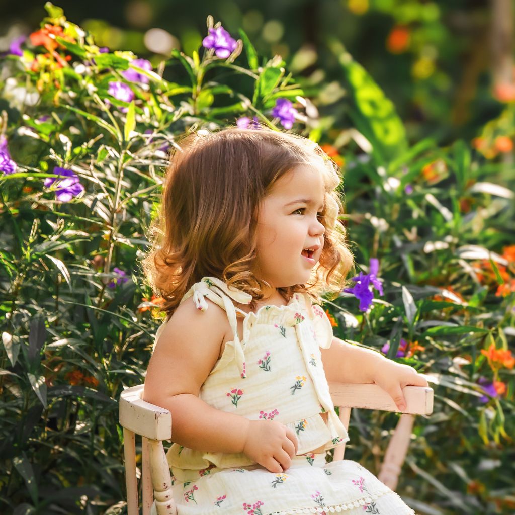 Garden Tea Party - Crop Top (fully lined)