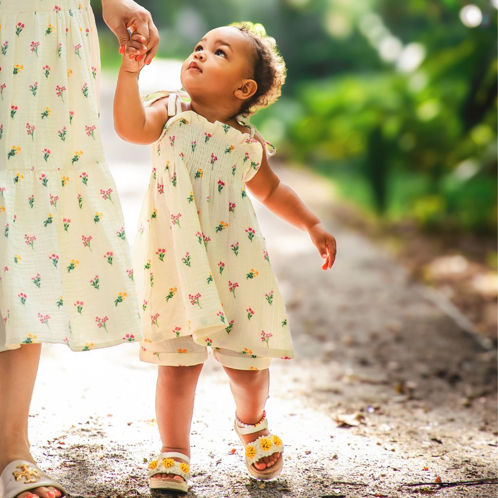 Garden Tea Party - Smocked Top
