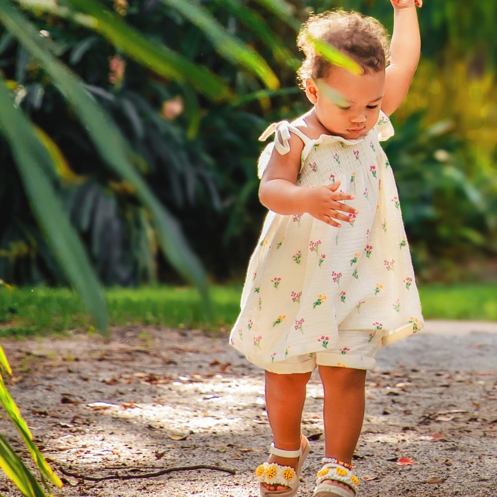 Garden Tea Party - Smocked Top