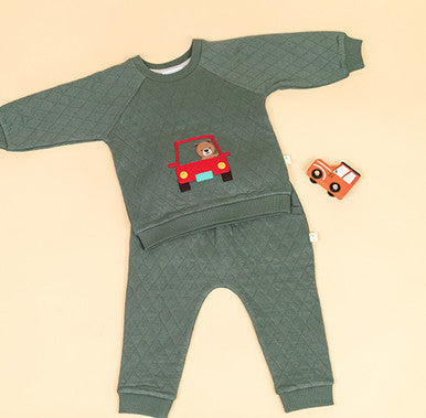 2 pc Gift Bundle - On a Trip Sweatshirt+Leggings & FREE Toy