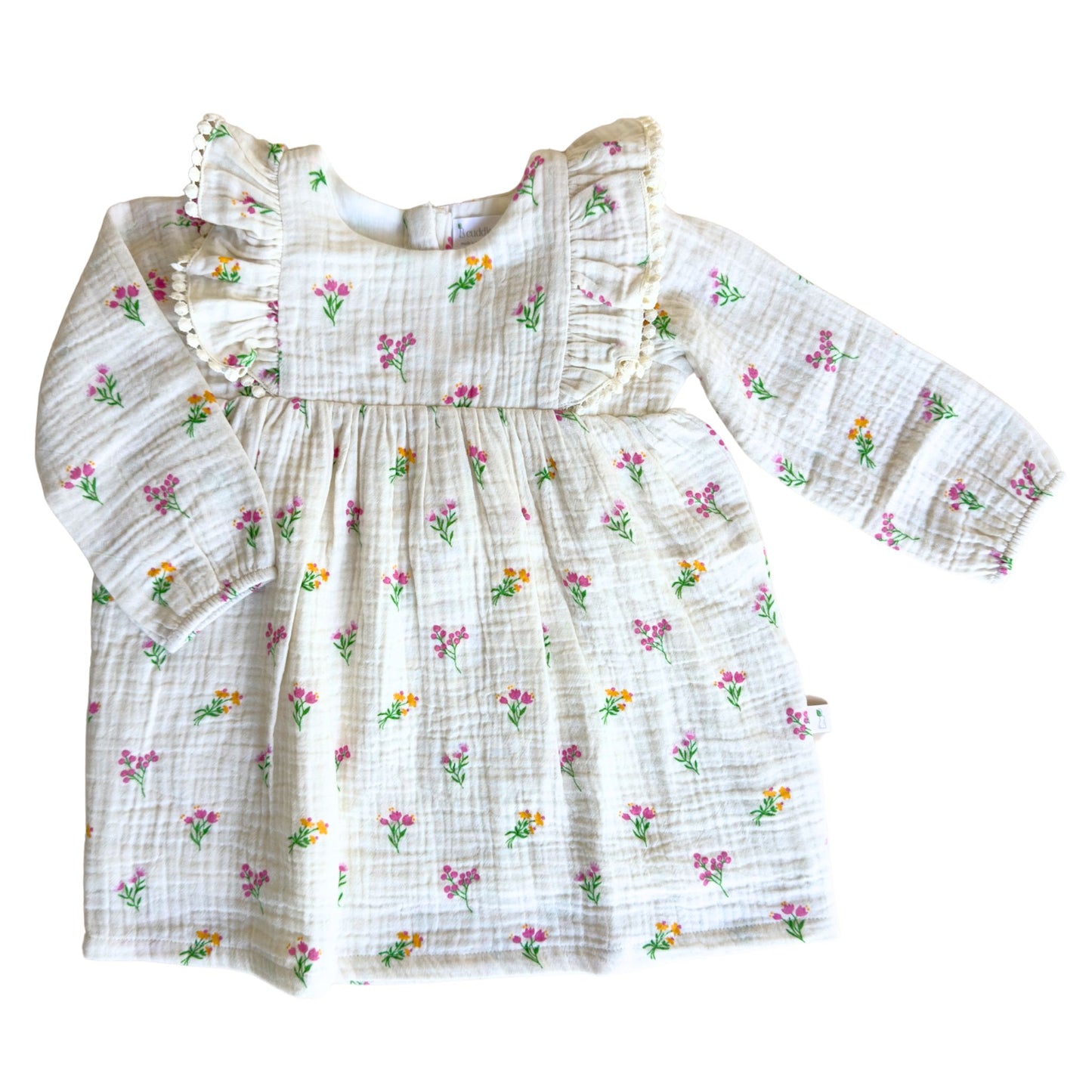 Garden Tea Party -Long Sleeve Dress (fully lined)- Printed