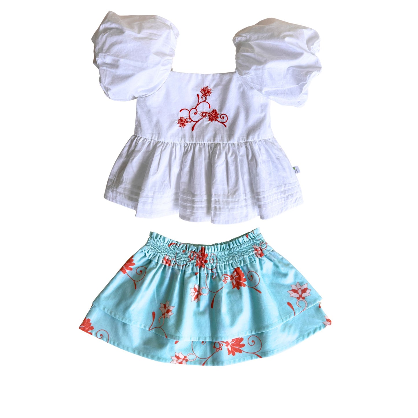 Mauna Loa - Drama Queen Top + Layered Skirt - 2 pc Set