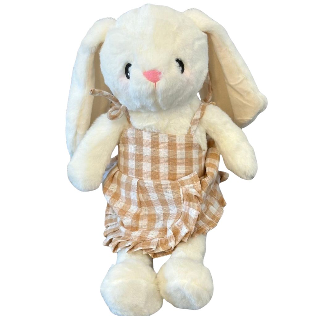 Plush Bunny - CuddleFields "Mini Chum" - Honey Gingham Dress