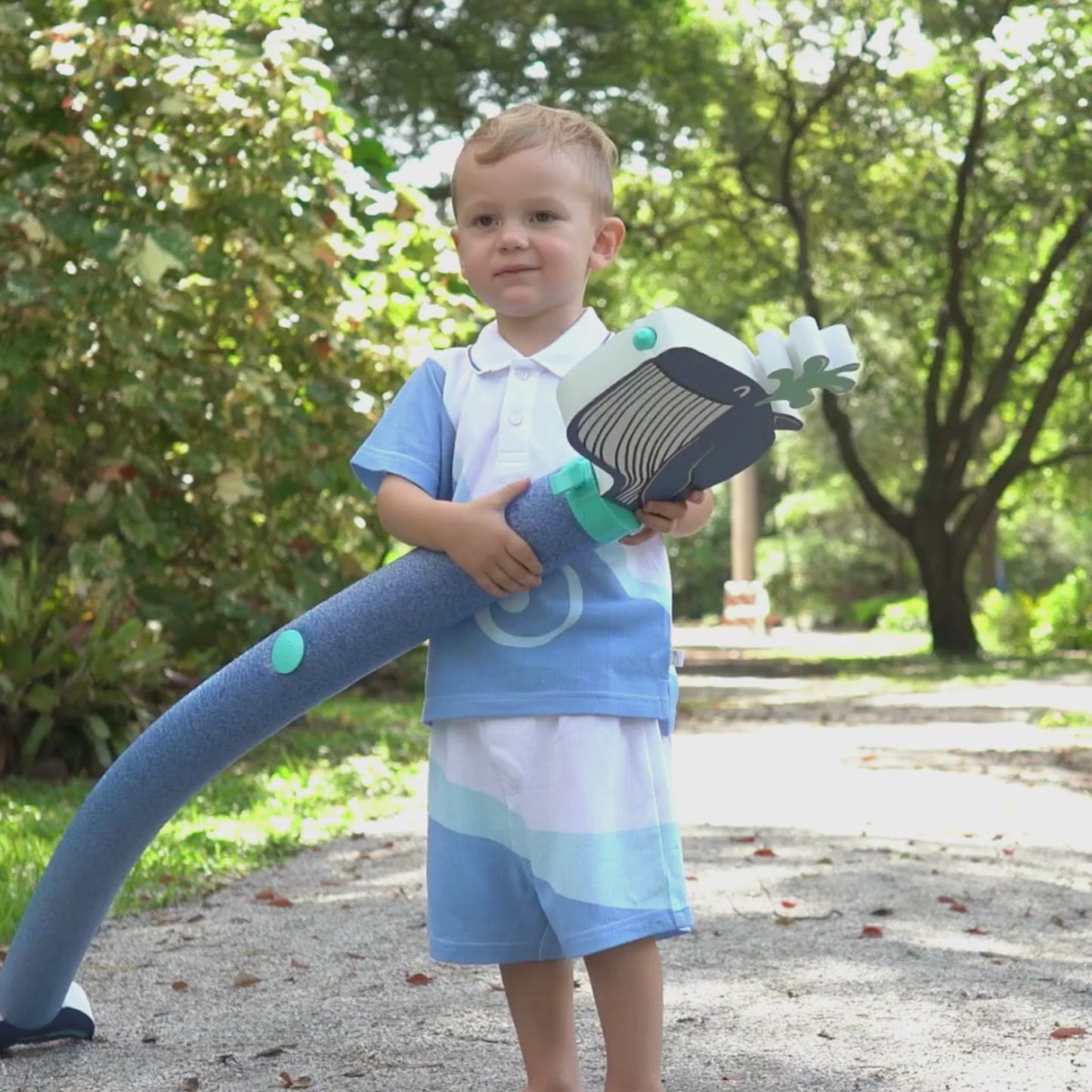 Make Waves Polo Shirt (Boy)+Shorts - 2 Pc Set