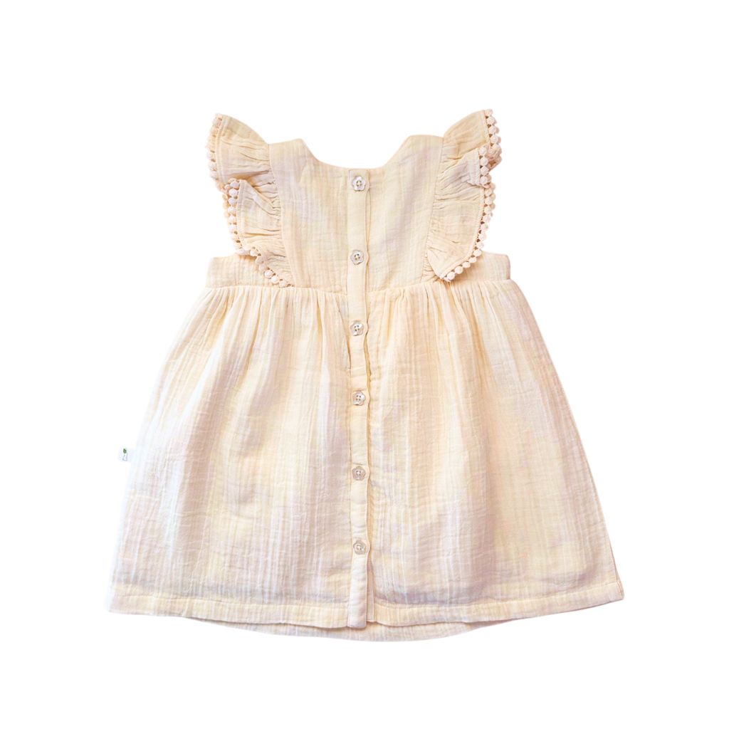 Garden Tea Party -Sleeveless Dress (fully lined)- Plain